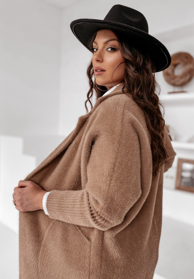 EVELINA - Cappotto oversize in alpaca