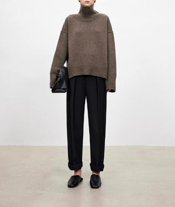 ELIANA - Maglione Largo con Collo Alto