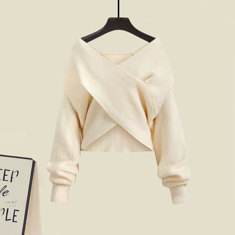 SERENA – Elegante combinazione di abito in maglia