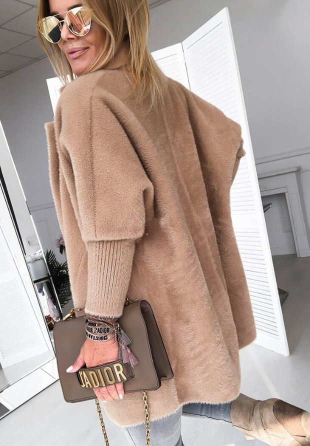 EVELINA - Cappotto oversize in alpaca