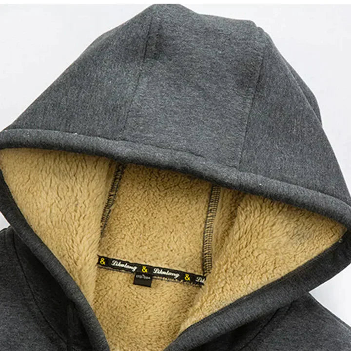 Sandro - GIACCA INVERNALE DA UOMO CON CAPPUCCIO E FLEECE