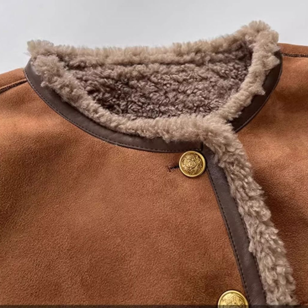 RACHELLE - Giacca Calda in Pelle Sintetica di Agnello