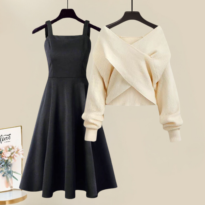 Elisabetta - Completo di abito in maglia elegante