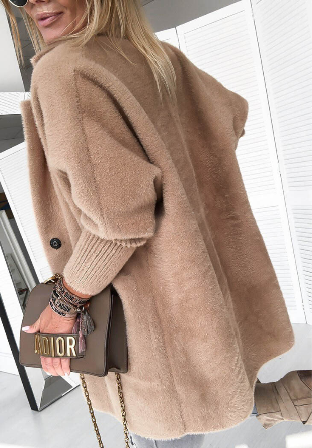 EVELINA - Cappotto oversize in alpaca