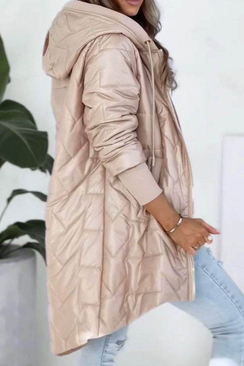 BEATRICE – Cappotto con cappuccio e cerniera caldo