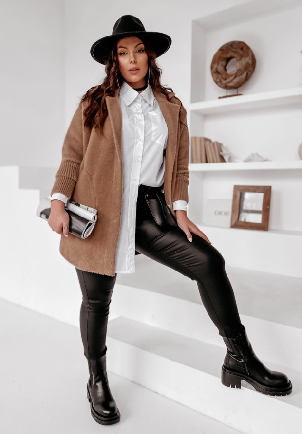 EVELINA - Cappotto oversize in alpaca