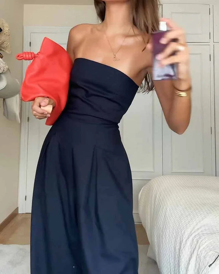 Aida - Elegante Jumpsuit Senza Spalline