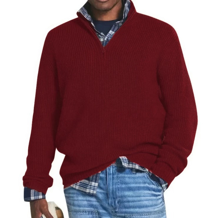 Remo - Maglione con Zip per Uomini