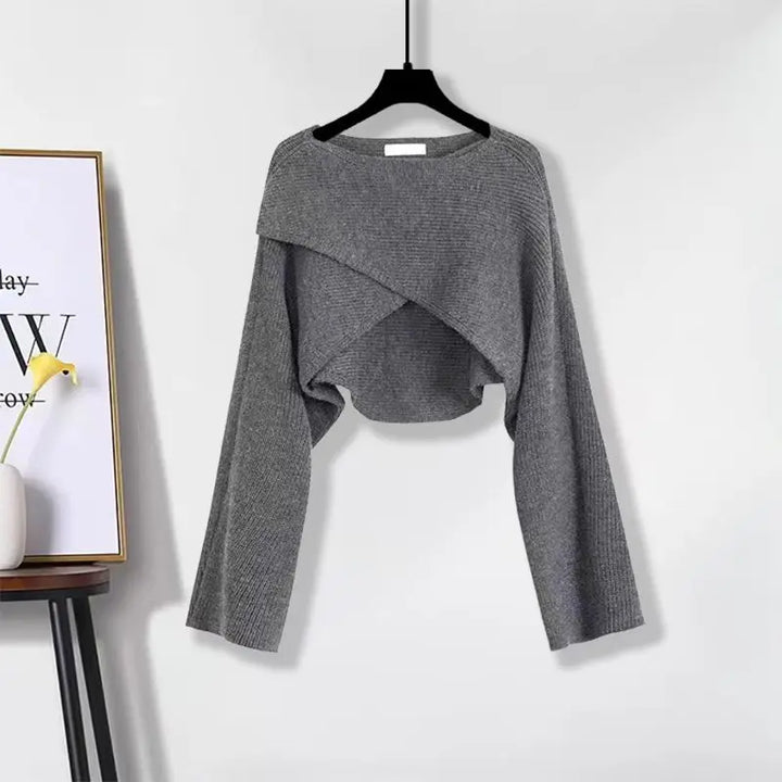 Silvia - Set Pullover e Gonna in Maglia Francese