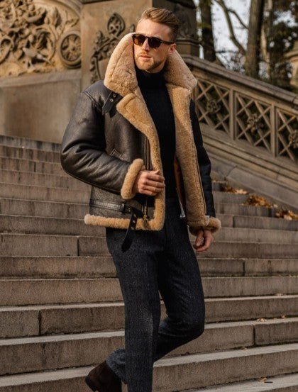 Tobia - Giacca in pelle shearling