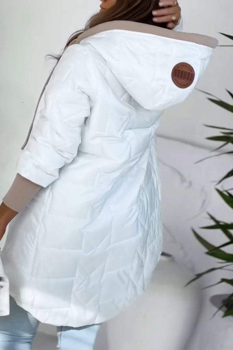 BEATRICE – Cappotto con cappuccio e cerniera caldo