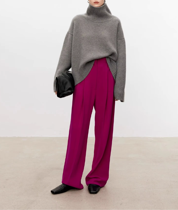 ELIANA - Maglione Largo con Collo Alto