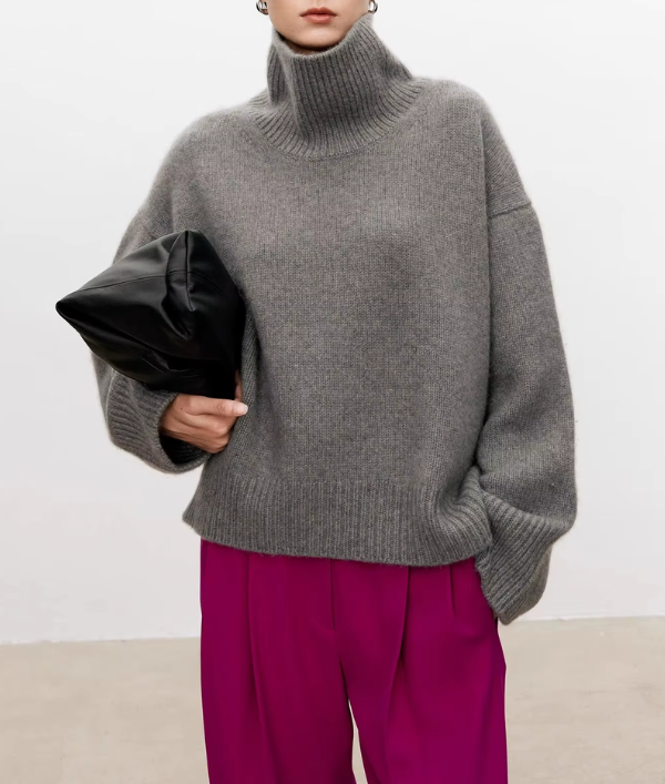 ELIANA - Maglione Largo con Collo Alto