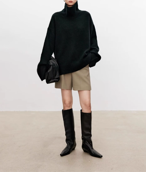 ELIANA - Maglione Largo con Collo Alto