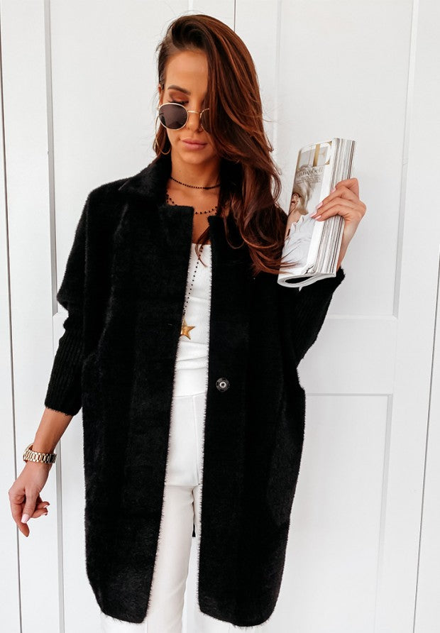 EVELINA - Cappotto oversize in alpaca