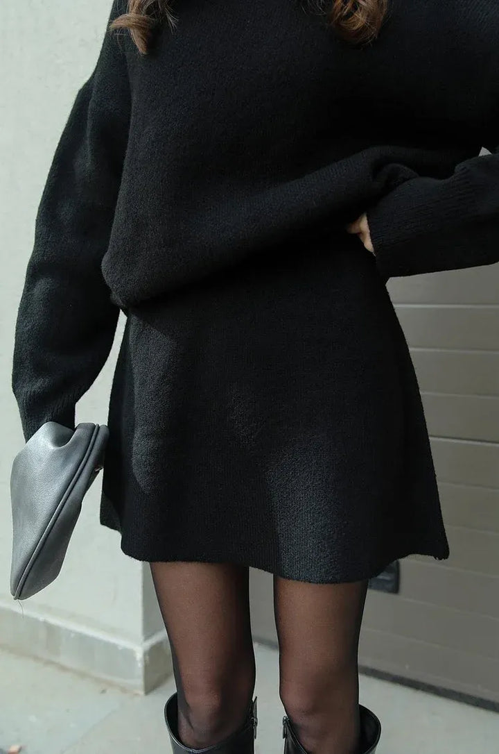 Chiara - Elegante completo gonna in maglia