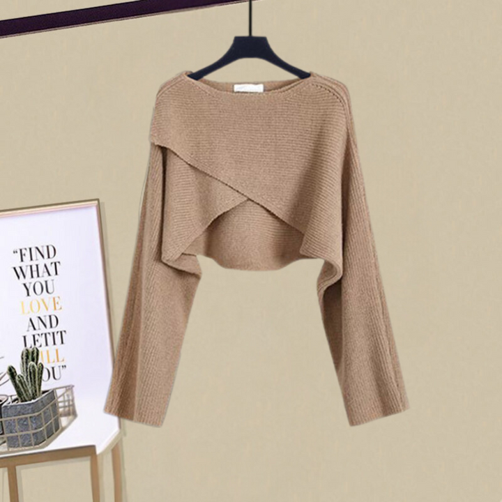 VITTORIA – Elegante combinazione di abito in maglia